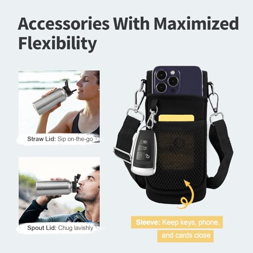 32 oz Insulated Water Bottle with Straw
