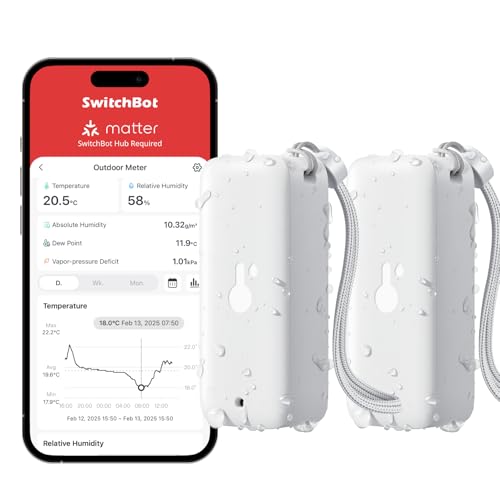 Bluetooth Hygrometer Thermometer (2 Count)