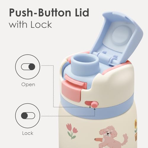 Gift for Dog Lover Stainless Steel Water Bottle
