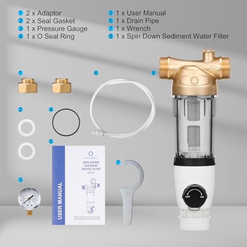 Spin Down Water Sediment Filter