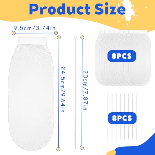 8 Pieces Lint Traps for Washing Machine Hose (8 Count)