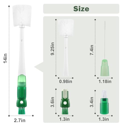 5Pcs Water Bottle Cleaner Brush Set 5 in 1 Cup Straw Cleaning Brush (5 Count)