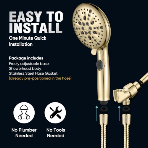 9 Spray Modes Handheld Shower Head