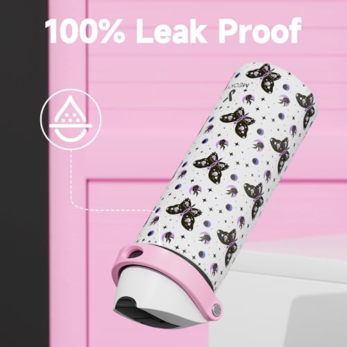 24 oz Insulated Water Bottle with Straw