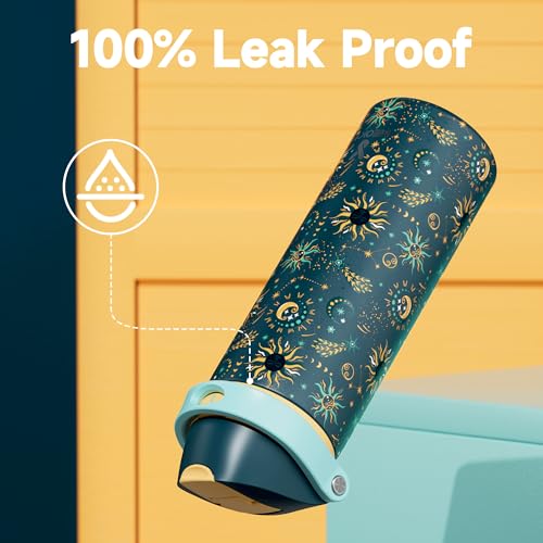 24 oz Insulated Water Bottle with Straw