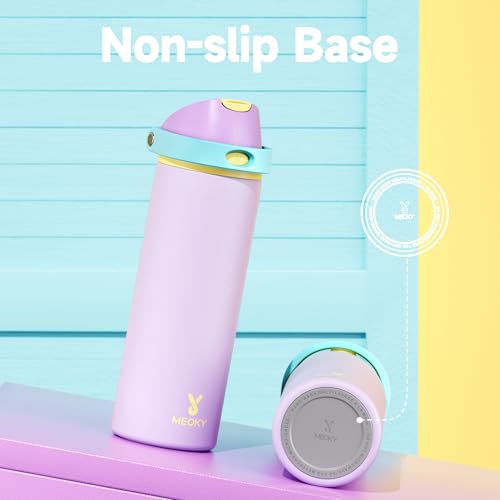 24 oz Insulated Water Bottle with Straw