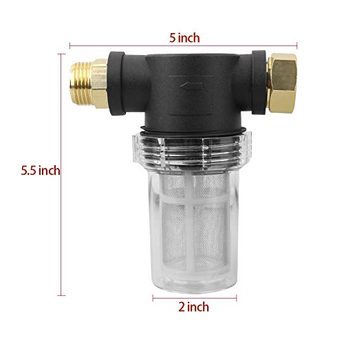 Garden Hose Inlet Filter for High Pressure Washer