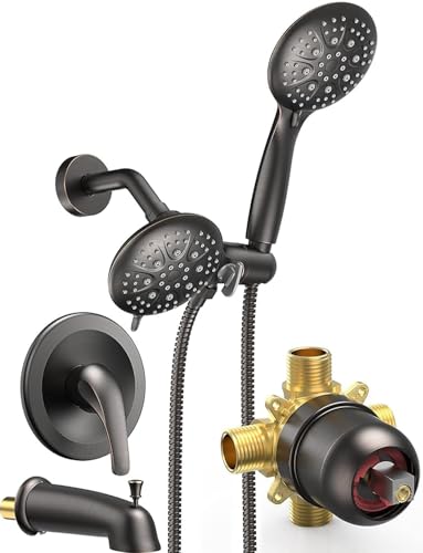 Dual 2 in 1 Shower System with Tub Spout