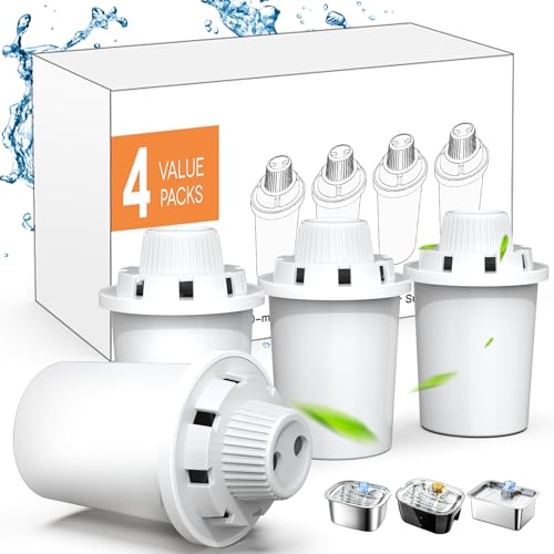 Dog Water Fountain Filters Replacement 4 Packs