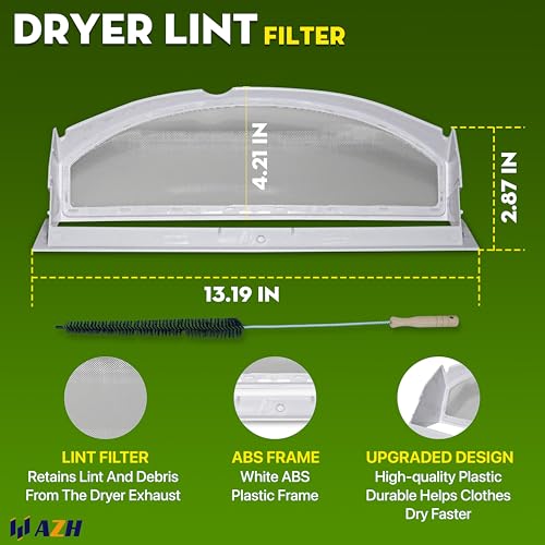 Dryer Lint Screen Filter Replacement For GE DX4500EEOWW DBSR463EG0WW DBSR463EG1WW DBSR463EG5W GTDP220GF5WW DX4500EA1WW DX2300EE1WW DHDSR46EE0WW DBXR463ED1WW DJXR433EC3WW DBXR453ET3WW