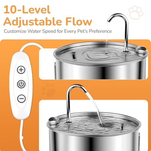 Stainless Steel Cat Water Fountain