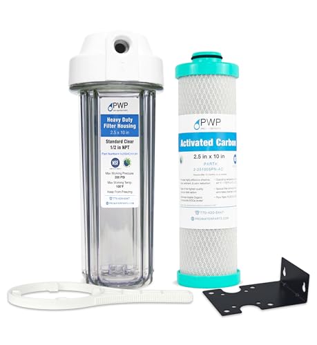 RV Water Filter System with Activated Carbon Filter 2.5X10 1