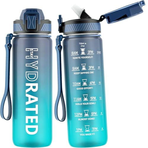 Water Bottle with Straw