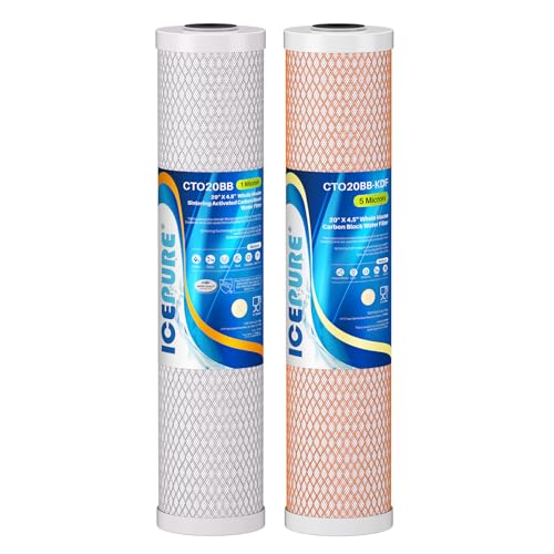 2 Stage 20" x 4.5" Whole House Water Filter Combo Set (2 Count)