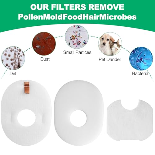 3 Post + 3 Foam & Felt Filters Kit Replacement for Shark Rocket HV292 (3 Count)