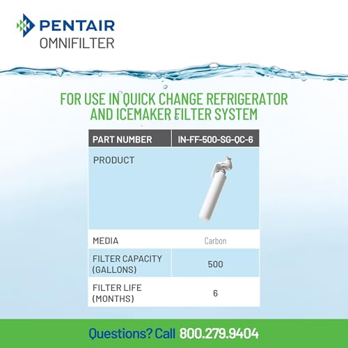 Pentair OMNIFilter Refrigerator and Icemaker Water Filter Cartridge