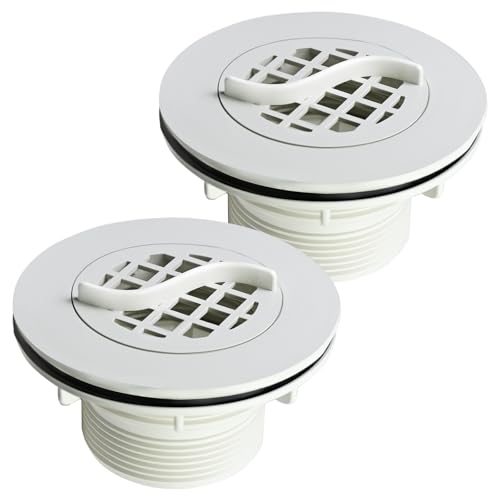 2 Pcs Threaded Inlet Strainer Compatible with Intex 1‑1