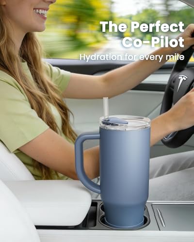 Insulated Mug 100% Spill Resistant Insulated Water Bottle for Iced Coffee & Hot Drinks