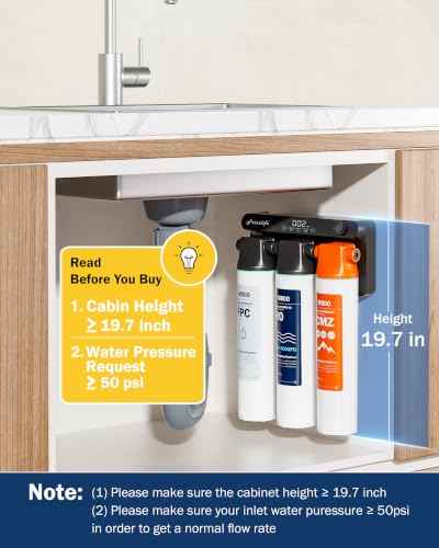 M800 Non Electric Tankless Reverse Osmosis Water Filter