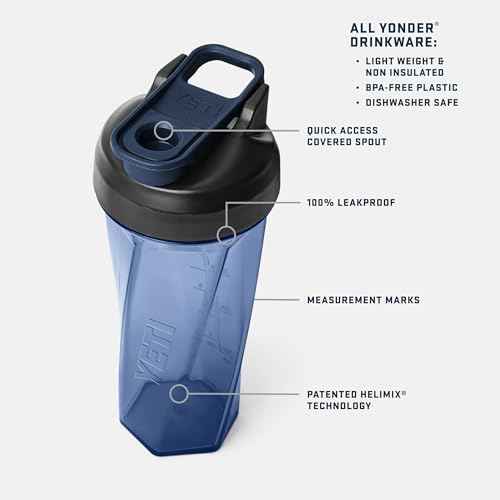 Yonder Helimix Vortex Blender Shaker Bottle Holds up to 27oz