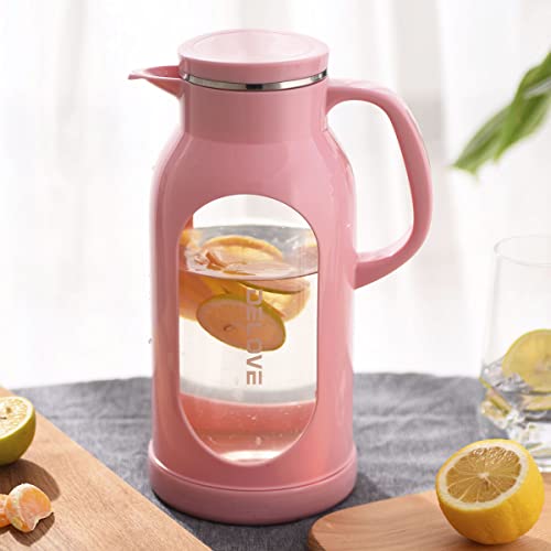 68 oz 2 Liter Glass Pitcher with Shatterproof Shell