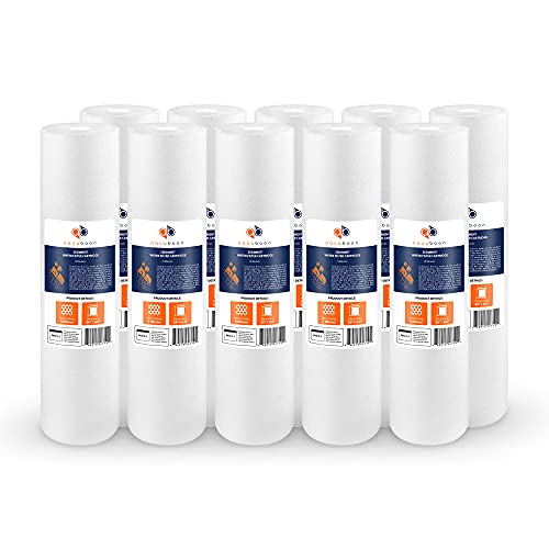 5 Micron 20 x 4.5 Whole House Sediment Filter Cartridge 20 inch Water Filter Replacement Compatible with DGD (10 Count)
