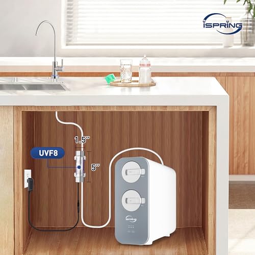 RO800G+UVF8 Tankless Reverse Osmosis System with LED UVF8 Light