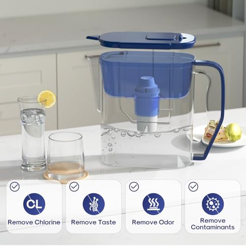 JFC002 Pitcher Water Filter Replacement for Brita® Pitchers and Dispensers (6 Count)