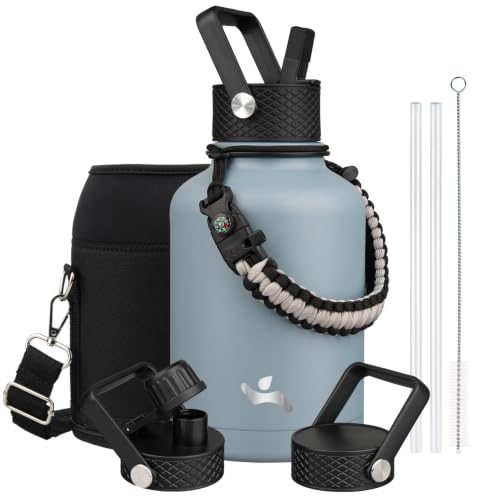 50 oz Insulated Stainless Steel Water Bottle Jug with Handle