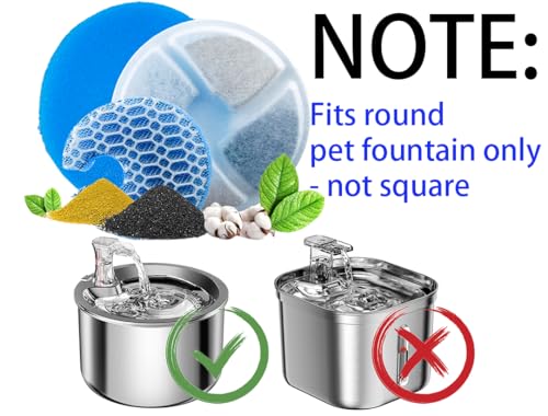 Stainless Steel Cat Water Fountain Filters 20 Pack Cat Fountain Filter Replacement