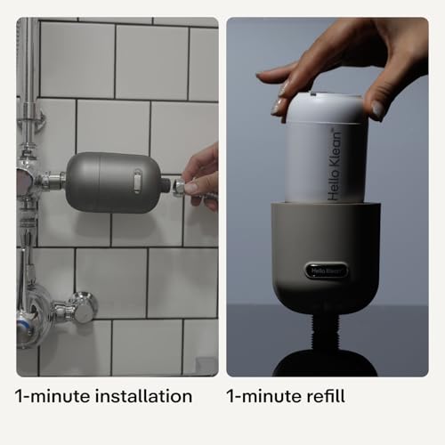 Hard Water Shower Filter in Black