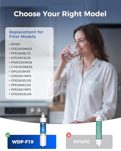Plus WD F19 Water Filter Replacement for GE® RPWF (2 Count)