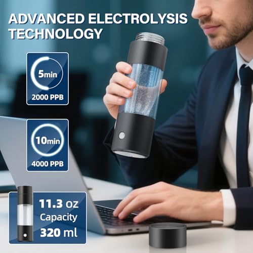 Hydrogen Water Bottle Generator with SPE PEM Technology