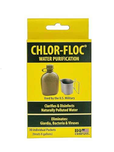 Chlor Floc US Military Water Purification Tablets (30 Count)