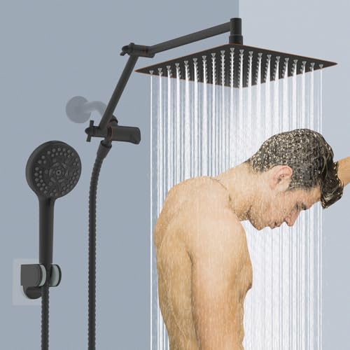 Metal 10" Rain Shower Head with Handheld