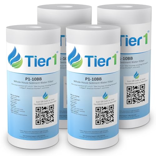1 Micron 4.5" × 10" Sediment Water Filter (4 Count)