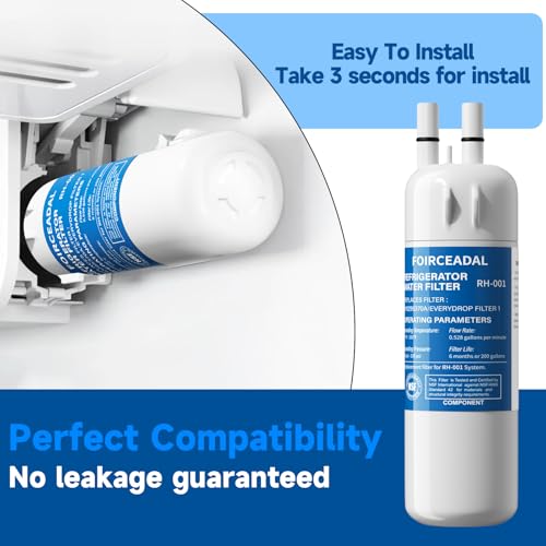 2 Pack EDR1RXD1 Water Filter Replacement Compatible with Whirlpool W10295370A