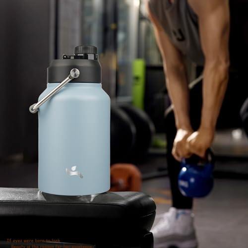 64 oz Insulated Stainless Steel Water Bottle Jug with Handle