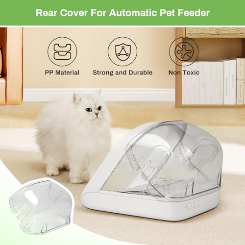 Rear Cover for Automatic Microchip Pet Feeder