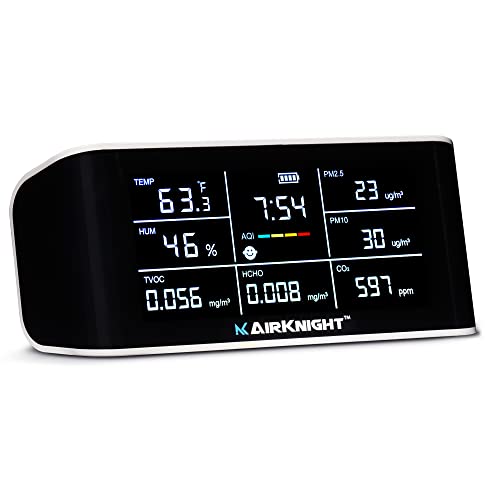 AirKnight Premium Indoor Air Quality Monitor Indoor & Air Quality Sensor. VOC Detector