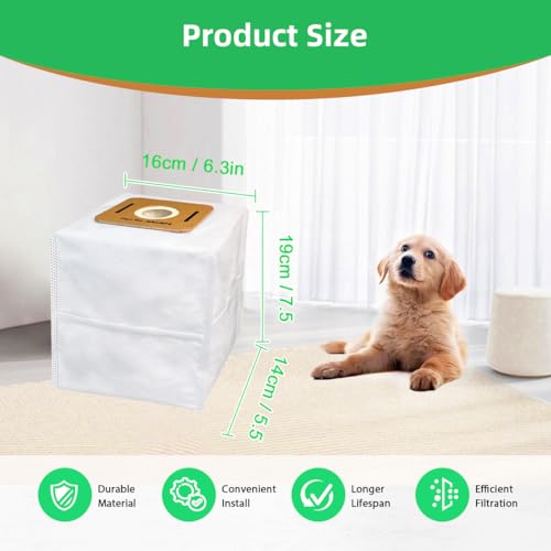 12 Pack VACBP6 Bags Compatible with 8 (12 Count)
