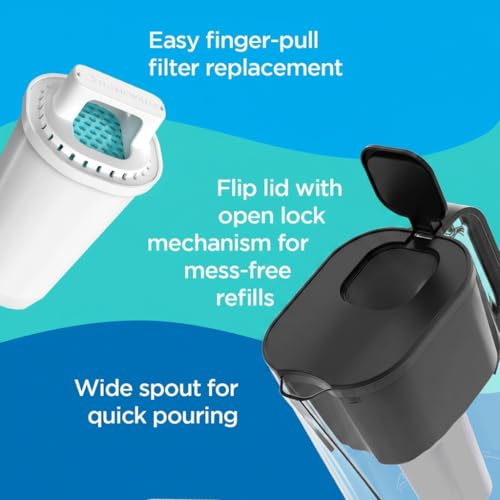 HOMEWATER 10 Cup Pitcher Filter