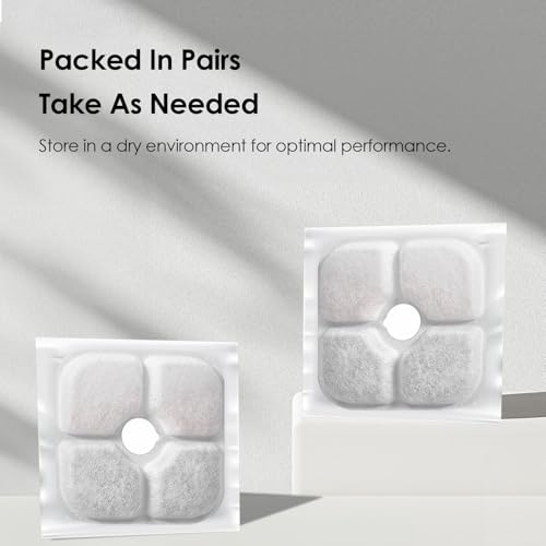 16 Pack Cat Water Fountain Filter Replacement for Catit PIXI (16 Count)