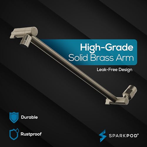 6" Square Rain Shower Head with 16" Shower Arm