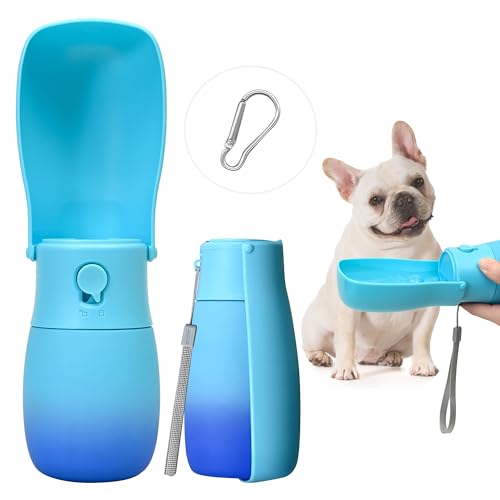 Portable Dog Water Bottle 10oz Blue