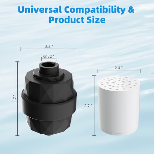 High Output 20 Stage Shower Filter for Hard Water