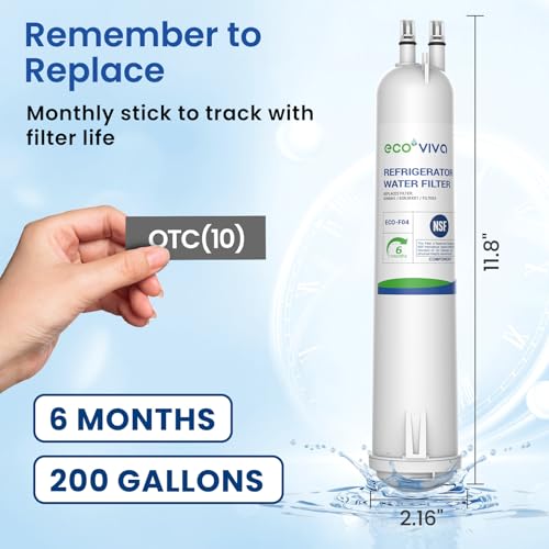 3pcs EDR3RXD1 Refrigerator Water Filter Compatible with Whirlpool® 4396841