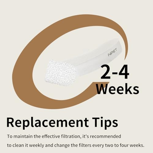 Replacement Filters for Stainless Steel Wireless Cat Fountain 4 Packs