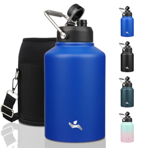 128 oz Insulated Stainless Steel Water Bottle Jug with Handle