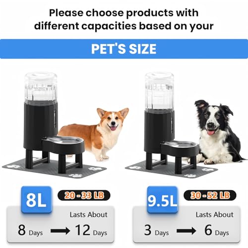 Elevated Dog Water Bowl Dispenser 8L